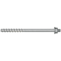 Tornillo BTS-6 Ø6 para hormigón con manguito largo y acabado galvanizado