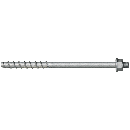 Tornillo BTS-6 Ø6 para hormigón con manguito largo y acabado galvanizado