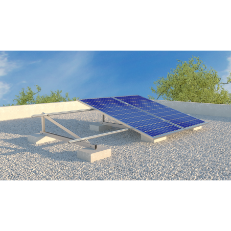 Instalar placas solares en cubierta plana
