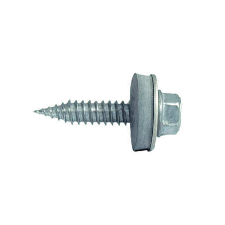 Tornillo bimetal autorroscante con arandela EPDM
