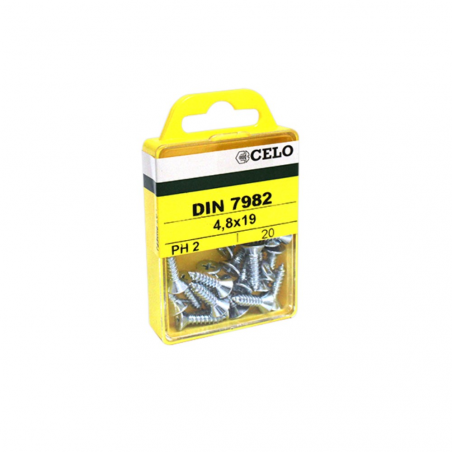 Blister tornillo rosca chapa DIN 7982