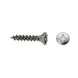 Tornillo cabeza gota sebo BC con acabado bicromatado