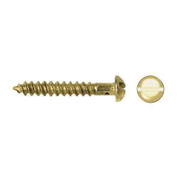 Tornillo doble rosca RA86 con ranura recta