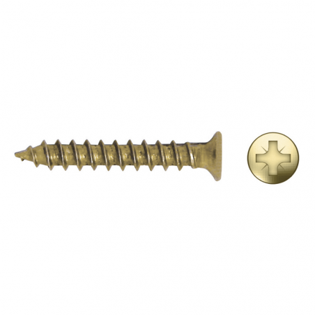 Tornillo para madera cabeza reducida BPL bicromatado