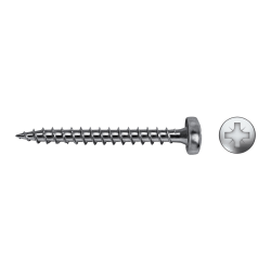 Tornillo para madera con cabeza redonda y ranura POZI