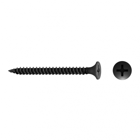 Tornillo SSF para cartón yeso y chapa con punta afilada y cabeza Phillips