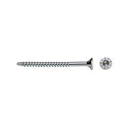 Tornillo punta broca para madera MDF con cabeza avellanada y rosca especial