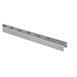 Perfil 27x18 mm en acero para sistemas de fijación y soporte en instalaciones técnicas