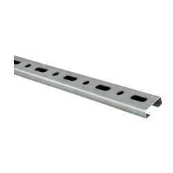 Perfil 30x13 en acero galvanizado para fijación estructural en sistemas técnicos