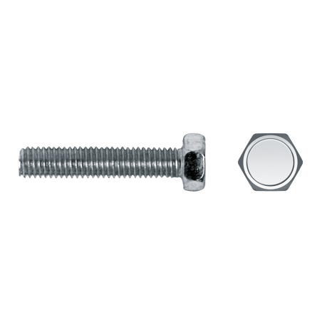 Tornillo DIN 933 con cabeza hexagonal y rosca métrica