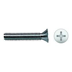 Tornillo avellanado DIN 965 con cabeza plana