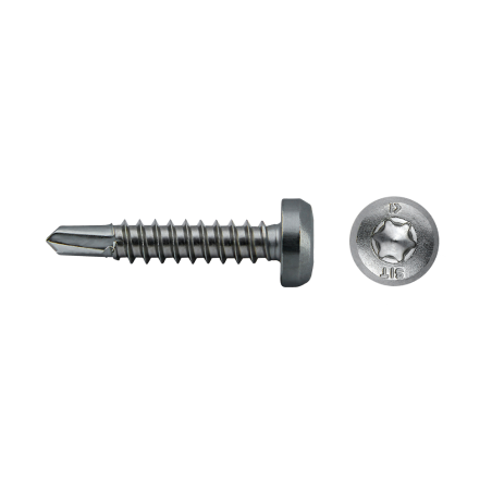 Tornillo punta broca alomado SIT A85S con cabeza TORX y rosca profunda