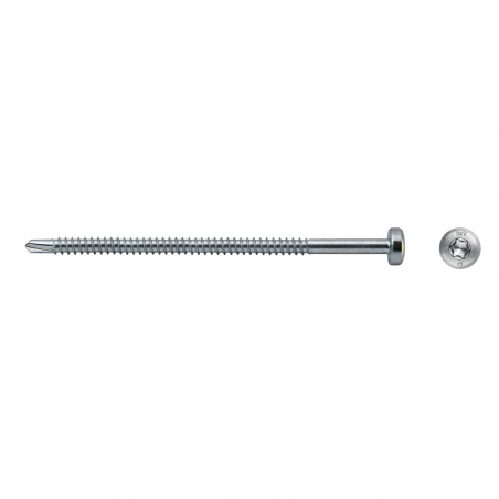 Tornillo punta broca SIT A85S con cabeza alomada y accionamiento hexalobular