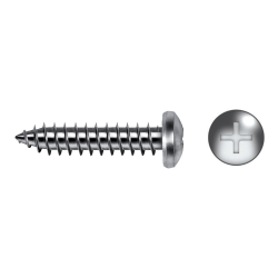 Tornillo rosca chapa DIN 7981 con cabeza alomada PH