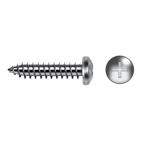 Tornillo rosca chapa DIN 7981 con cabeza alomada PH