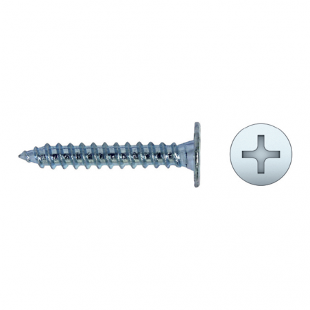 Tornillo cabeza extraplana CE zincado PH
