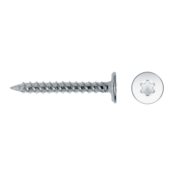 Tornillo rosca chapa FM cabeza extraplana TX zincado