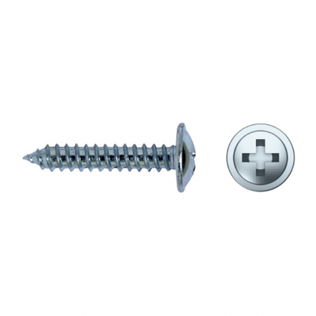 Tornillo con arandela estampada CH88H zincado PH