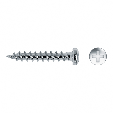 Tornillo rosca chapa FCE cabeza reducida PH zincado