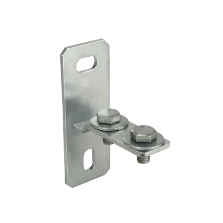 Soporte VTE en acero galvanizado para unión vertical de perfiles