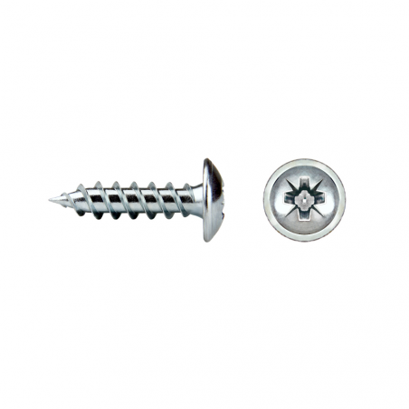 Tornillo rosca plástico TP88Z TWINPLAST con cabeza arandela estampada
