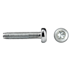 Tornillo rosca trilobular TT85T TAPTITE II® con cabeza alomada TORX® para fijación metálica
