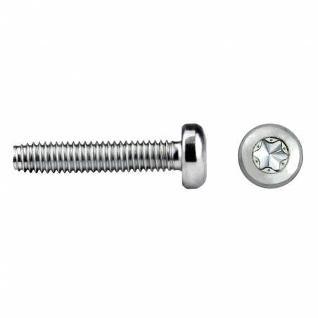Tornillo rosca trilobular TT85T TAPTITE II® con cabeza alomada TORX® para fijación metálica