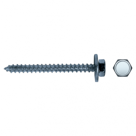 Tirafondo FTX71 con arandela y cabeza hexagonal
