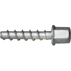 Tornillo BTS-6 Ø6 para hormigón con manguito y acabado galvanizado