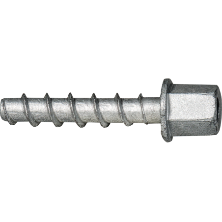 Tornillo BTS-6 Ø6 para hormigón con manguito y acabado galvanizado