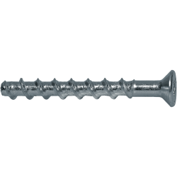 Anclaje tornillo hormigón BTS ST Ø8 Ø10 Ø14 con rosca helicoidal y cabeza avellanada