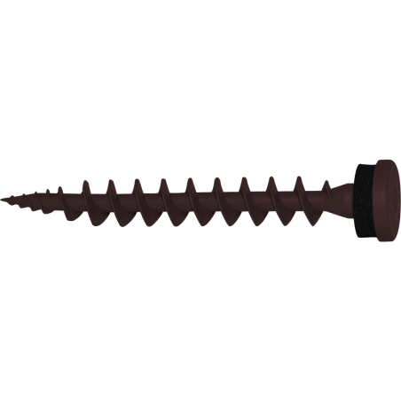 Imagen del producto: tornillo para placas aislantes IPS 80 color marrón chocolate