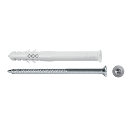 Taco premarco con alas antirotación para materiales macizos